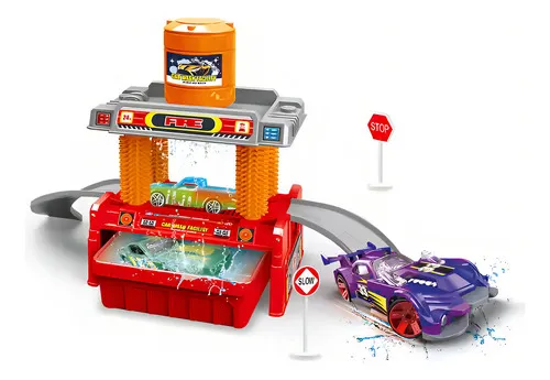 Producto Lavadero De Autos Pista De Autolavado Coche Cambia De Color Color Rojo Imagen