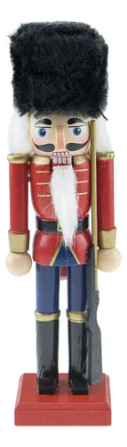 Producto Cascanueces Soldado De Madera 20 Cm Adorno Navidad Madera Imagen