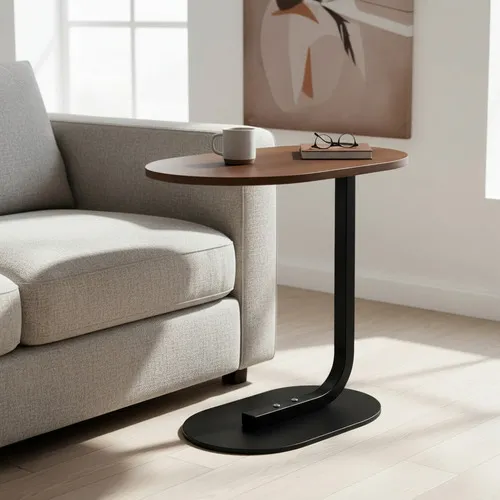 Producto Mesa Auxiliar Arrime Moderna Apoyo Sofa Sillón Mesa 60cm Imagen