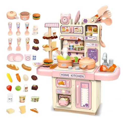 Producto Cocina De Juguete Cocinita Canilla Agua Iluminacion Y Vapor Imagen