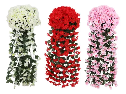 Producto Ramo Flor Planta Colgante Jardin Artificial Interior 80cm Imagen