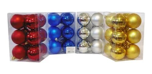 Producto Adornos Navideños Set Bolas De Navidad 7cm X120 Unidades Imagen