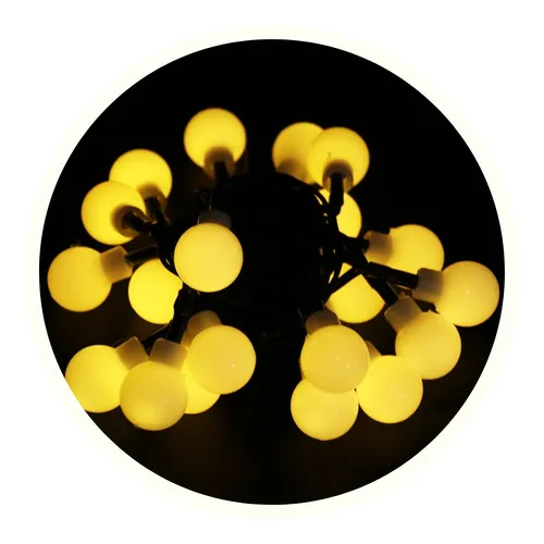 Producto Luces De Navidad X20 Bolitas A Pilas Guirnalda Led 3mts Luces Calidas Imagen