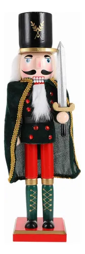 Producto Cascanueces Soldado 38 Cm De Madera Adorno Navideño Imagen