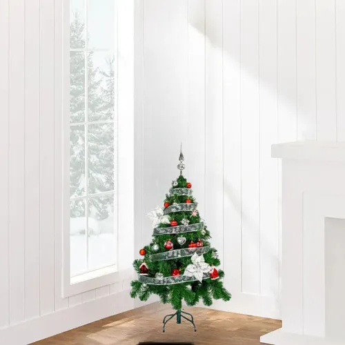 Producto Arbol Navidad Tronador 1,20mts X30 Rojo Plata Cybermonday Imagen