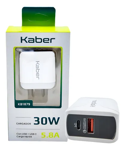 Producto Cargador Celular Carga Rápida 30w 2 Puertos 1 Usb + 1 Usb C Imagen