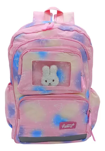 Producto Mochila Para Nena Espalda Escolar Portanotebook + Peluche Imagen