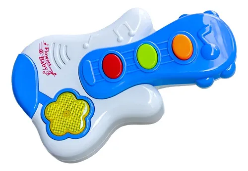 Producto Guitarra Para Niños Juguete Instrumento Musical Sonido Y Luz Imagen