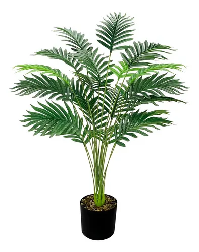 Producto Planta Artificial Con Maceta Palmera Areca 80cm Color Verde Imagen