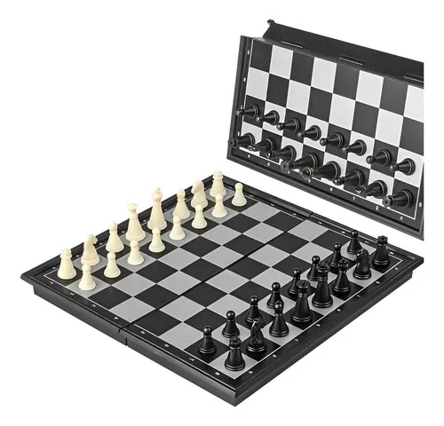 Producto Ajedrez Magnético Expreso Polar Tablero Plegable Imantado 30x30 Cm Imagen