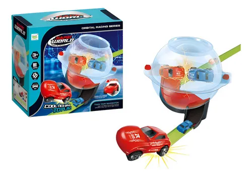 Producto Pista Expreso Polar Vuelta 360 Grados Loop Rojo Para Armar Imagen