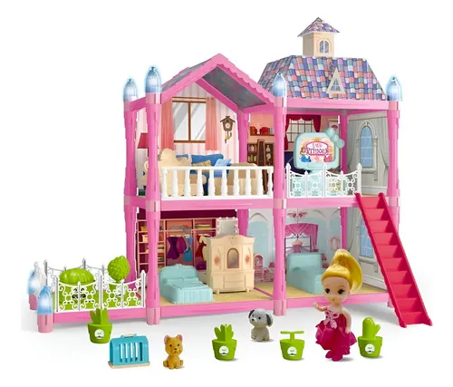 Producto Casa Mansión De Muñecas Con Luces Imagen