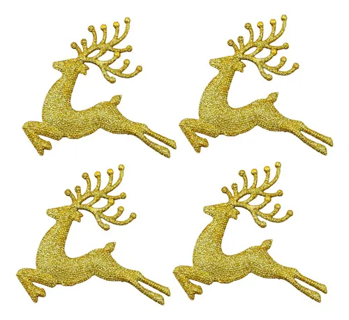 Producto Set X4 Adorno Colgante Reno Navideño Deco Arbolito Navidad Imagen