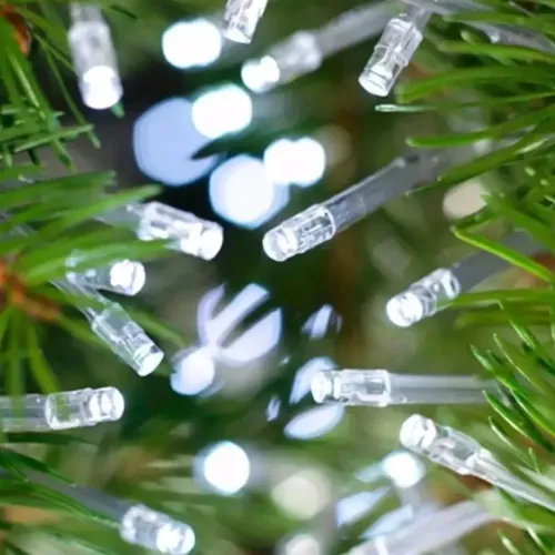 Tira De Luces De Navidad Led X100 220v 9mts Luz Arroz