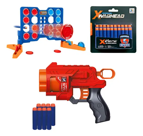 Producto Set Pistola + Objetivos + Dardos X28 Juguete Compatible Nerf Imagen