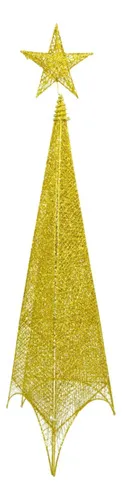 Producto Arbol Navideño Piramide Con Puntal Estrella Decoración 95cm Imagen