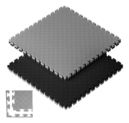 Producto Piso Goma Eva Gym 1m2 Encastrable 20mm Con Borde Antigolpes Imagen