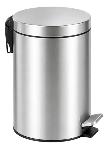 Cesto De Residuos Tacho Basura 3l Acero Inoxidable Pedal Gris