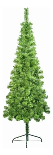 Producto Árbol De Navidad Tronador Slim Verde 1.50mts Base Metal Imagen