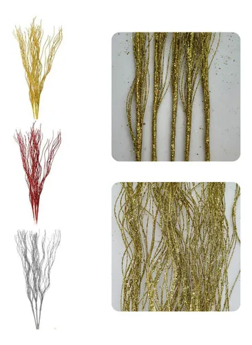 Producto Ramas Espiga Decoración Navideña Adorno Navidad 105 Cm Pack Imagen