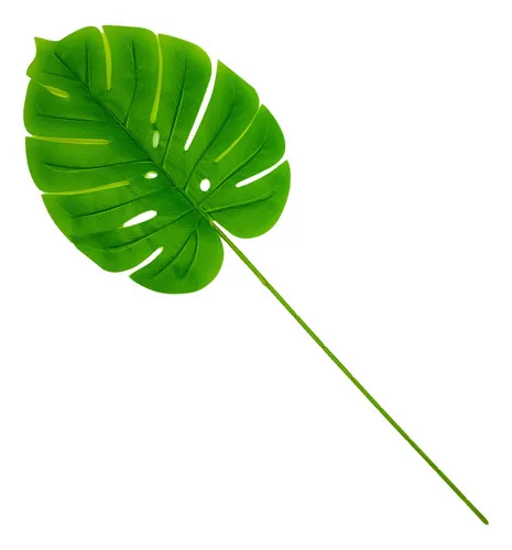 Producto Planta Artificial Hoja Monstera Costilla De Adan X3 Unidades Imagen
