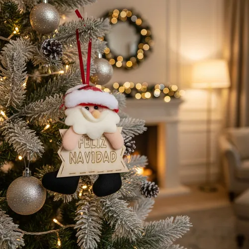 Producto Adornos Navideños Colgante De Paño Decoración Navidad 15cm Imagen