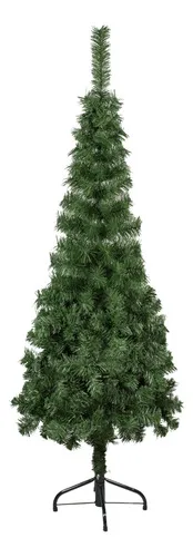 Producto Árbol De Navidad Tronador Slim Verde 1.50mts Base Metal Imagen