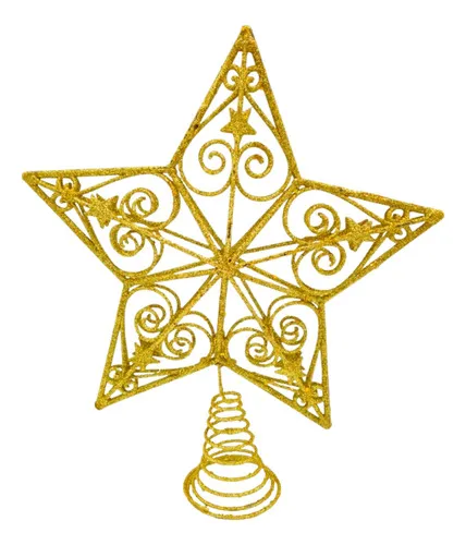 Producto Puntal Estrella Adorno Para Árbol De Navidad 25cm Imagen