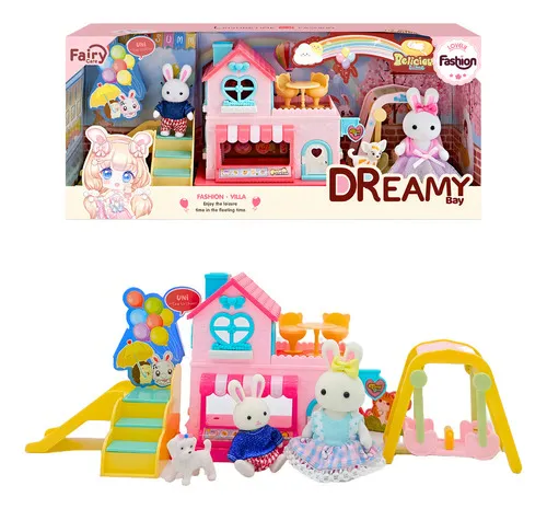 Producto Casa De Conejos Expreso Polar Rosa Con Accesorios Y Tobogán Imagen